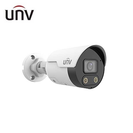 UNIVIEW UNV 8MP LightHunter Mini Bullet(Light&Sound Alarm, Premier Protection, Standard, Wide Dynamic, 2.8mm, PoE UNV-2128SB-ADF28KMC-I0